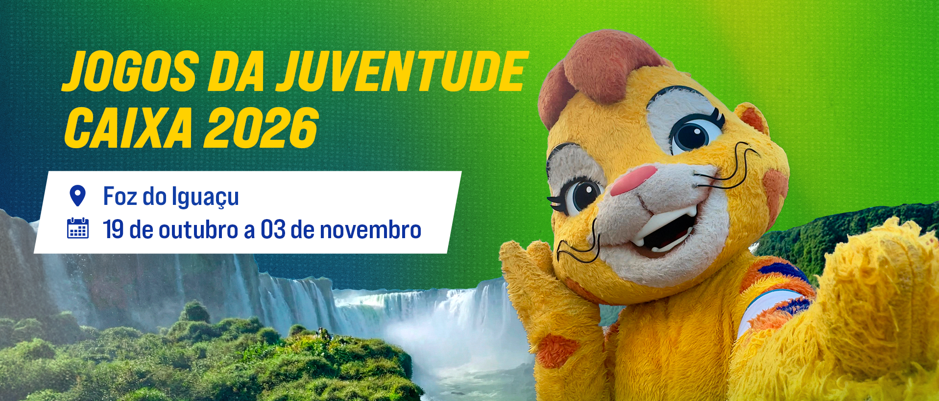 Foz do Iguaçu recebe Jogos da Juventude CAIXA com cerca de 5 mil atletas