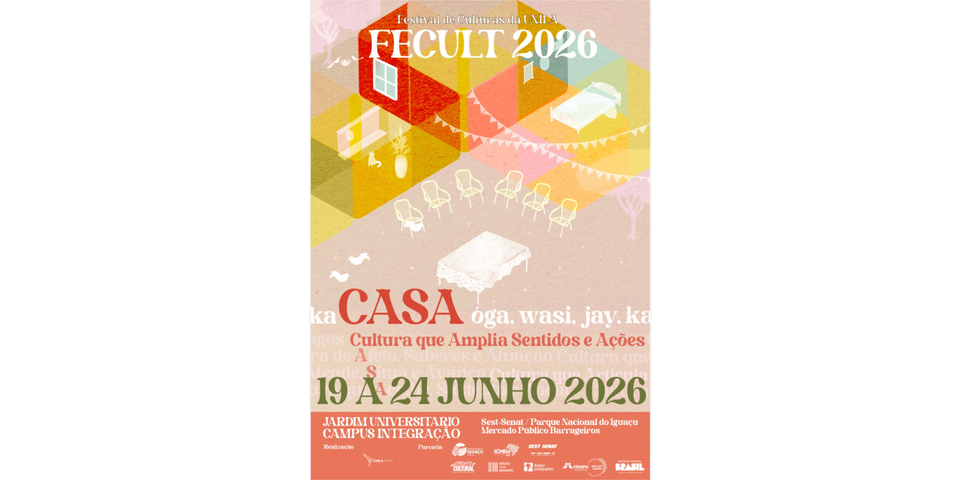 Festival de Culturas da UNILA celebra a diversidade latino-americana com programação gratuita em Foz do Iguaçu