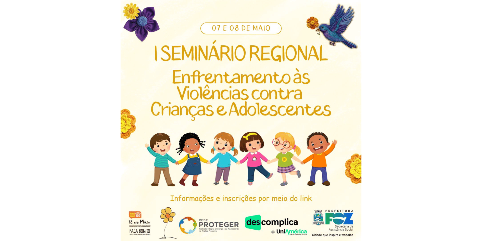 Foz do Iguaçu mobiliza cidade contra violência e trabalho infantil em maio