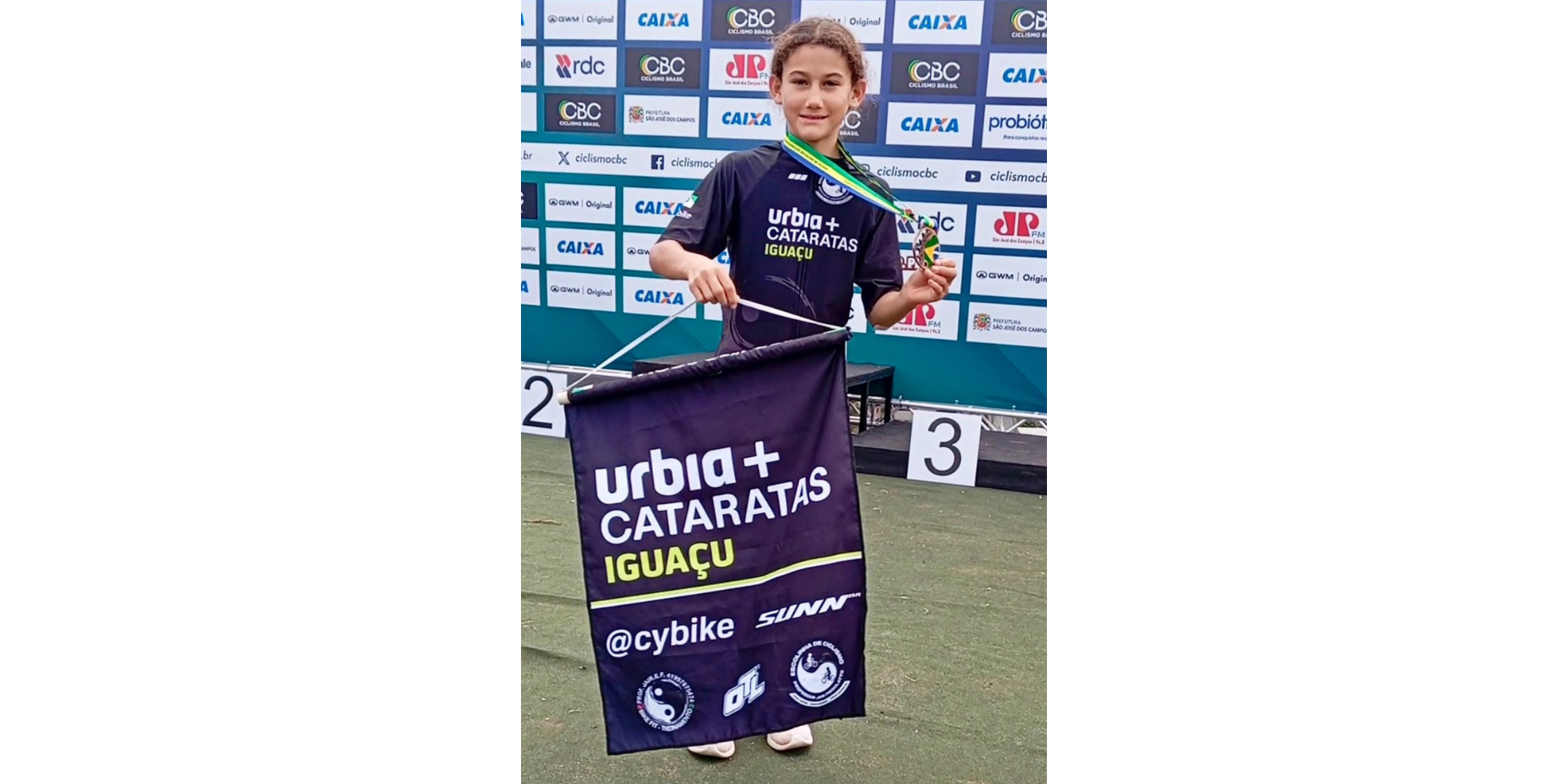 Atleta apoiada pela Urbia+Cataratas conquista bronze no Campeonato Brasileiro de Mountain Bike
