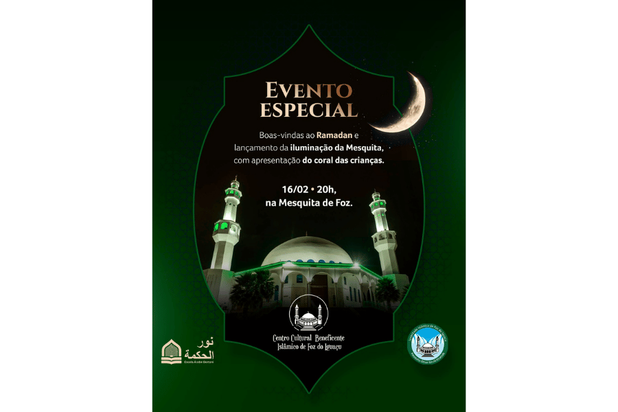 Evento de boas-vindas ao Ramadan marca início do mês sagrado para os muçulmanos em Foz