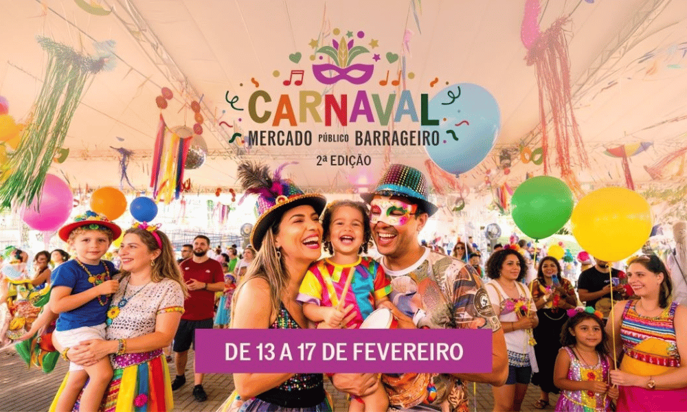 Mercado Barrageiro prepara cinco dias de Carnaval com música, blocos e cultura pop