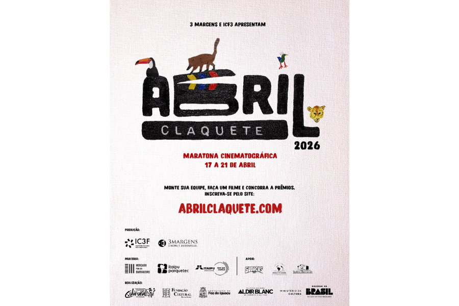 Abril Claquete abre inscrições para maratona de cinema em Foz do Iguaçu
